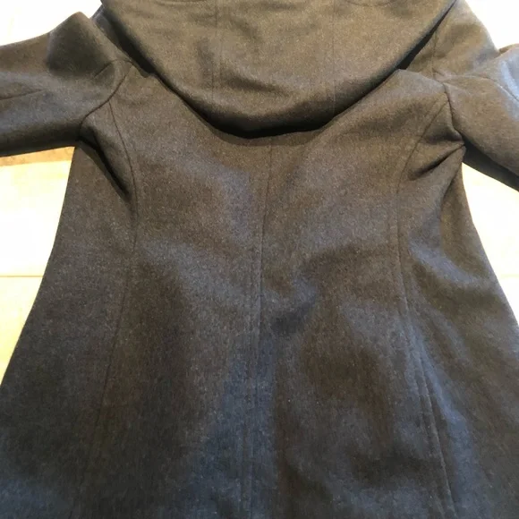 Jason Kole Wool Blend Zipper Women's Coat with hood and pockets - Picture 2 of 6